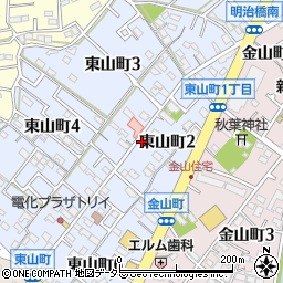 愛知県碧南市東山町2丁目45周辺の地図