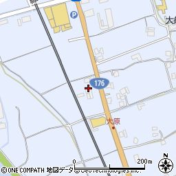 兵庫県三田市大原393周辺の地図