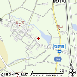 兵庫県小野市復井町1801周辺の地図