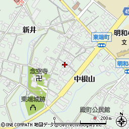 愛知県安城市東端町中根山35周辺の地図