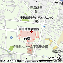 ローソン宇治徳洲会病院店周辺の地図