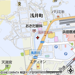 セブンイレブン浜田浅井町店周辺の地図