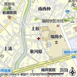 愛知県岡崎市福岡町上松30周辺の地図
