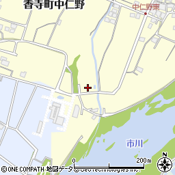 兵庫県姫路市香寺町中仁野430-1周辺の地図