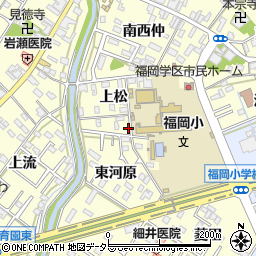 愛知県岡崎市福岡町上松31周辺の地図