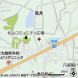 愛知県新城市杉山荒井周辺の地図