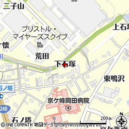 愛知県幸田町（額田郡）坂崎（下石塚）周辺の地図
