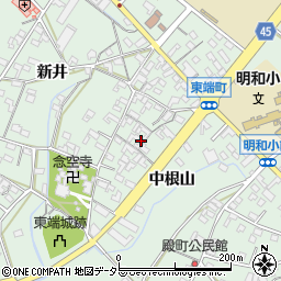 愛知県安城市東端町中根山40周辺の地図