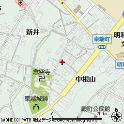 愛知県安城市東端町中根山37周辺の地図