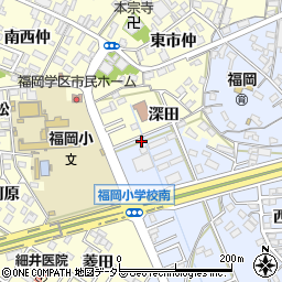 愛知県岡崎市上地町赤菱19-4周辺の地図