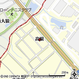愛知県安城市藤井町高根周辺の地図