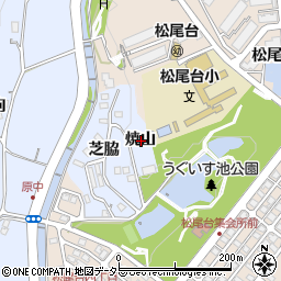 兵庫県川辺郡猪名川町原焼山周辺の地図