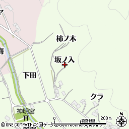 愛知県岡崎市鶇巣町坂ノ入周辺の地図