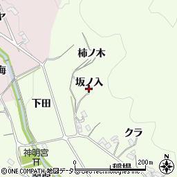 愛知県岡崎市鶇巣町（坂ノ入）周辺の地図