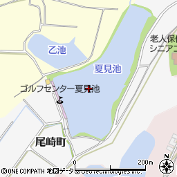 夏見池周辺の地図