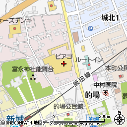 スガキヤピアゴ新城店周辺の地図