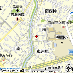 愛知県岡崎市福岡町上松20周辺の地図