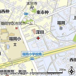 愛知県岡崎市上地町赤菱18-4周辺の地図