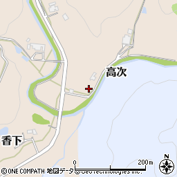 兵庫県三田市香下209周辺の地図