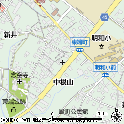 愛知県安城市東端町中根山55周辺の地図