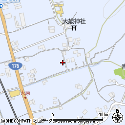兵庫県三田市大原344周辺の地図