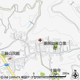 静岡県藤枝市岡部町三輪491周辺の地図