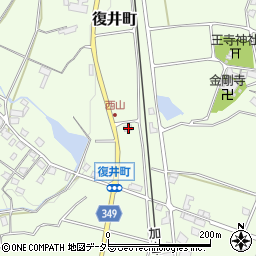 兵庫県小野市復井町1503-1周辺の地図