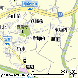 兵庫県川辺郡猪名川町紫合岸垣内周辺の地図
