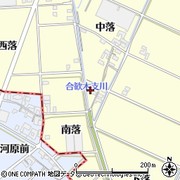 愛知県岡崎市合歓木町中落135周辺の地図
