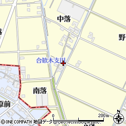 愛知県岡崎市合歓木町中落133-2周辺の地図