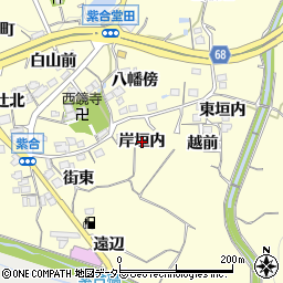 兵庫県猪名川町（川辺郡）紫合（岸垣内）周辺の地図