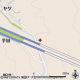 愛知県岡崎市鹿勝川町（フキ田）周辺の地図