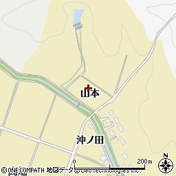 愛知県岡崎市桑谷町山本周辺の地図