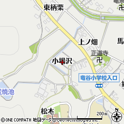 愛知県岡崎市竜泉寺町小場沢周辺の地図