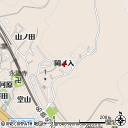 愛知県岡崎市舞木町岡ノ入周辺の地図