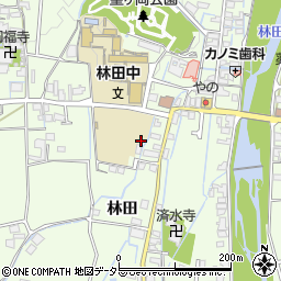 兵庫県姫路市林田町林田周辺の地図