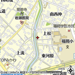 愛知県岡崎市福岡町上松18周辺の地図