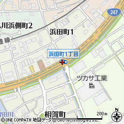 浜田町１周辺の地図