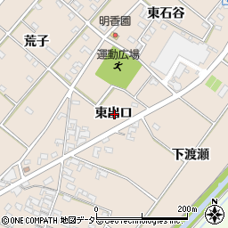 愛知県安城市根崎町東出口周辺の地図