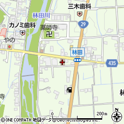 林田郵便局周辺の地図