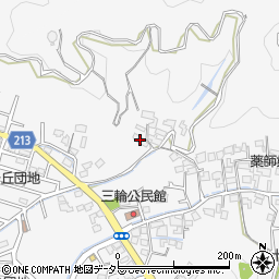 静岡県藤枝市岡部町三輪19周辺の地図