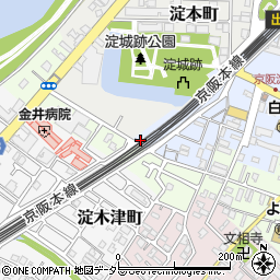 京阪パーキング淀駅前駐車場周辺の地図