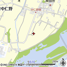 兵庫県姫路市香寺町中仁野579周辺の地図