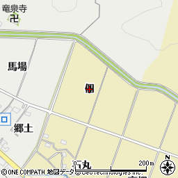 愛知県岡崎市桑谷町（佃）周辺の地図