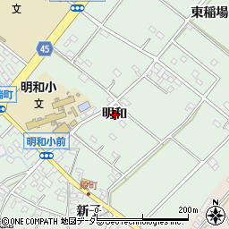 愛知県安城市東端町明和周辺の地図