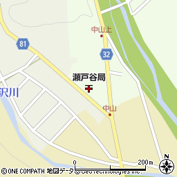 瀬戸谷郵便局周辺の地図