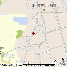 兵庫県加西市豊倉町377周辺の地図