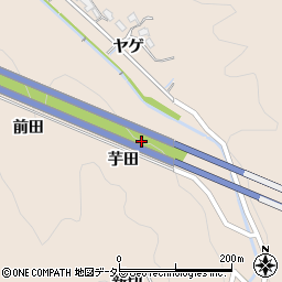 愛知県岡崎市鹿勝川町芋田周辺の地図