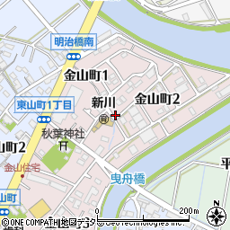 愛知県碧南市金山町周辺の地図