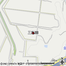 愛知県常滑市金山三反田周辺の地図